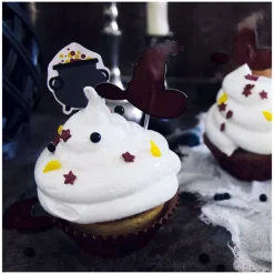SCRAPCOOKING Décoration Gâteau|Moules En Papier|24 Caissettes + 24 Cake Toppers Sorcier