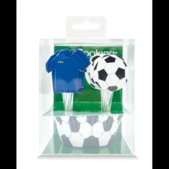 SCRAPCOOKING Décoration Gâteau|24 Caissettes Cupcakes + 24 Cake Toppers Football