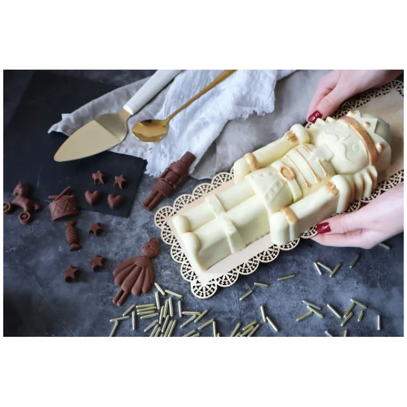 SCRAPCOOKING Décoration Comestible|4 Décors en Sucre Nutcracker Mix 45 g