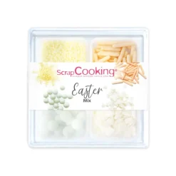 SCRAPCOOKING Décoration Comestible|4 Décors en Sucre Pâques Mix 59 g
