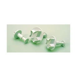 MALLARD FERRIERE Emporte Pièce - Découpoir Pâtisserie|3 Découpoirs Grande Feuille de Lierre à Poussoir