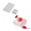 SILIKOMART Moule Silicone|Moules À Gâteaux|7 Moules Silicone Coussin et 1 Plaque 15 Cœurs Bombés Professional