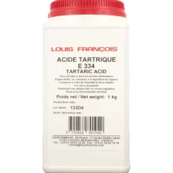 LOUIS FRANCOIS Additifs Alimentaires|Acide Tartrique 1 kg E334