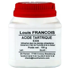 LOUIS FRANCOIS Additifs Alimentaires|Acide Tartrique E334 150 g Louis François