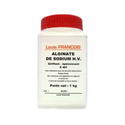 LOUIS FRANCOIS Additifs Alimentaires|Alginate de Sodium H.V. 1 kg Louis François