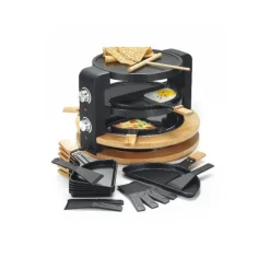 KITCHENCHEF Crêpière Eléctrique|Appareil à Raclette Multifonction, Grill & Crêpière