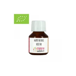 CUISINEADDICT Produits Bio|Arômes Alimentaires|Arôme Alimentaire Bio de Rose 58 ml