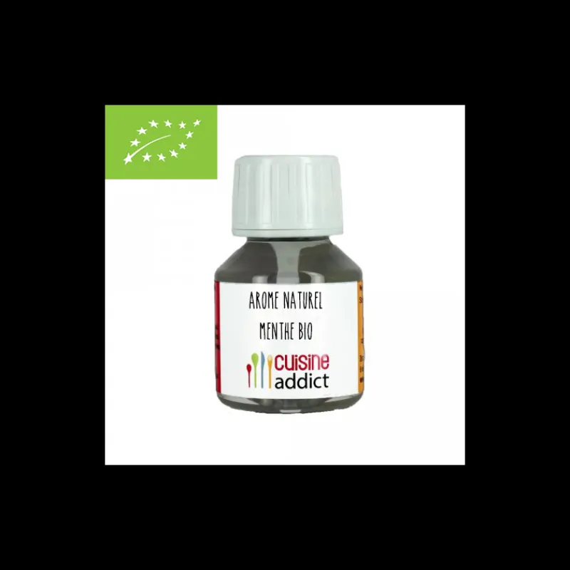 CUISINEADDICT Produits Bio|Arômes Alimentaires|Arôme Alimentaire Bio Menthe 58 ml