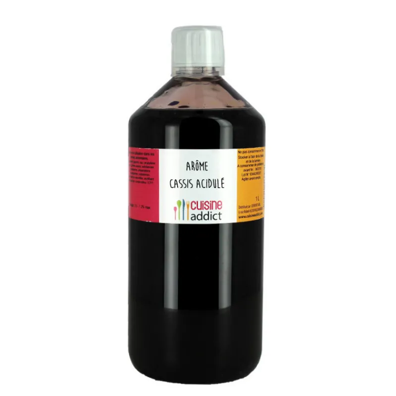 CUISINEADDICT Arômes Alimentaires|Arôme Alimentaire Cassis Acidulé 1 L 