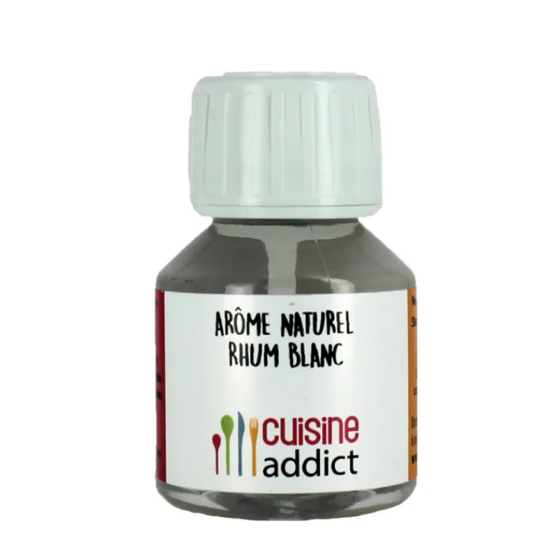 CUISINEADDICT Arômes Alimentaires|Arôme Alimentaire Naturel Rhum Blanc 58 ml