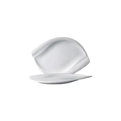 IN SITU Vaisselle|Assiette Plate Porcelaine Leaf 28 x 19 cm (x6)