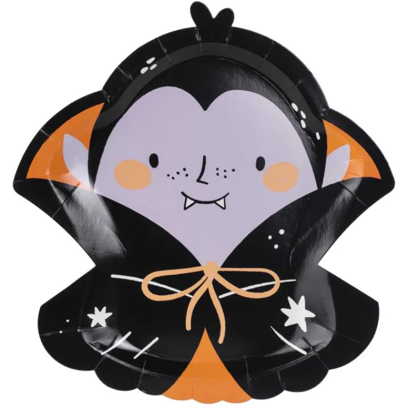 FUNCAKES Vaisselle|Assiettes en Carton Dracula Partydeco (x6)