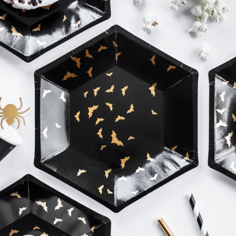 FUNCAKES Vaisselle|Assiettes en Carton Trick Or Treat Halloween PartyDeco (x6)