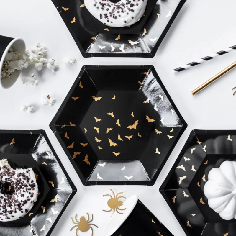 FUNCAKES Vaisselle|Assiettes en Carton Trick Or Treat Halloween PartyDeco (x6)