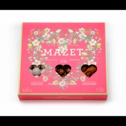 MAZET Chocolats À Offrir|Confiserie|Assortiment Friandises Boîte Bonnes Choses Cœur 200 g
