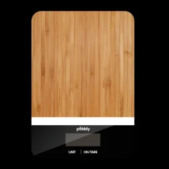 PEBBLY Balance De Cuisine|Balance de Cuisine Bambou Rectangle Noir 23 x 16 cm