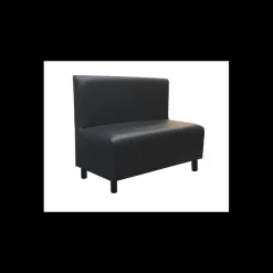 2IMAHL Mobilier Restaurant|Banquette en Simili Cuir Noir Lisbonne
