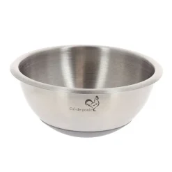 DE BUYER Culs De Poule|Bassine Demi-Sphérique Inox et Fond Silicone Ø 16 cm