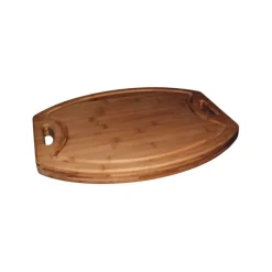 TOTALLY BAMBOO Planches À Découper|Billot de Cuisine avec Rigole et Poignées 41 x 33 x 2,5 cm