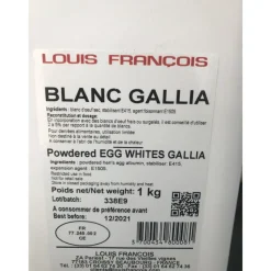 LOUIS FRANCOIS Produits Pâtisserie|Blanc d'Oeuf Déshydraté Gallia 1 kg Louis François