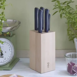 OPINEL Rangement Couteaux|Blocs Et Portes Couteaux|Bloc à Couteaux + 5 Couteaux Intempora Pain
