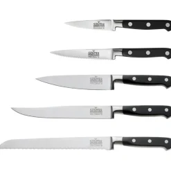 RICHARDSON Rangement Couteaux|Couteau À Pain|Bloc à Couteaux + 5 Couteaux V Sabatier