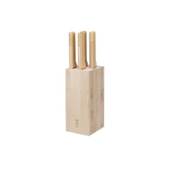 OPINEL Rangement Couteaux|Blocs Et Portes Couteaux|Bloc à Couteaux + 5 Couteaux Parallèle Viande