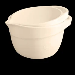 EMILE HENRY Bassines De Cuisine|Bol Pâtissier en Céramique 2,5 L Argile