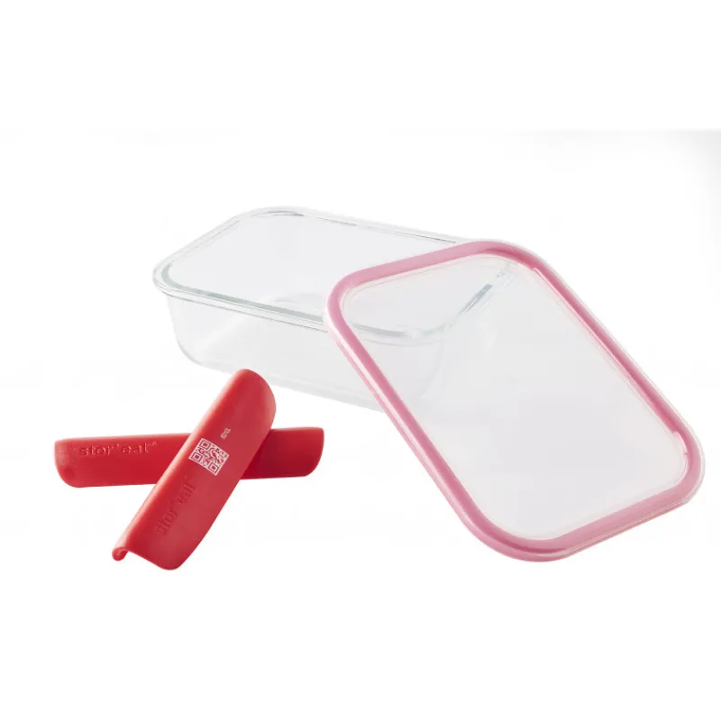 MASTRAD Conservation|Boîte de Conservation Connectée 1,04 L Rouge Stor'eat