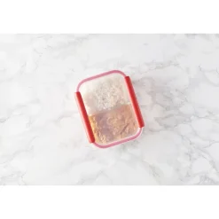 MASTRAD Conservation|Boîte de Conservation Connectée avec Compartiments 1 L Rouge Stor'eat