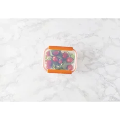 MASTRAD Conservation|Boîte de Conservation Connectée 640 ml Orange Stor'eat