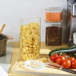 PEBBLY Conservation|Boîte de Conservation en Verre Rectangulaire 1,8 L