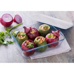 PYREX Conservation|Boîte de Conservation en Verre Rectangulaire 22 x 17 cm 1,5 L Cook & Store