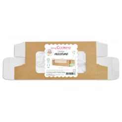 SCRAPCOOKING Emballage Alimentaire|Boîte Macaron en Carton 21,5 x 6,8 x 4,8 cm (x2)