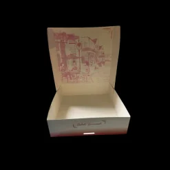 CUISINEADDICT Emballage Alimentaire|Boîte pâtissière Balade Gourmande - 28 x H 8 cm - (x50)