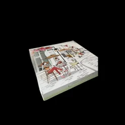 CUISINEADDICT Emballage Alimentaire|Boîte pâtissière Balade Gourmande - 29 x H 5 cm - (x50)