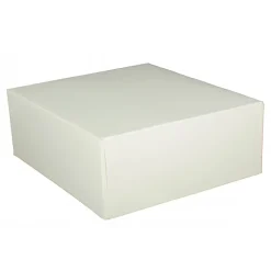 CUISINEADDICT Emballage Alimentaire|Boîte pâtissière blanche - 18 x H 8 cm - (x50)