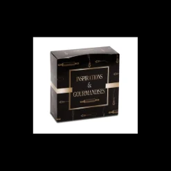 CUISINEADDICT Emballage Alimentaire|Boîte pâtissière Inspirations et Gourmandises - 22 x H 8 cm - (x50)