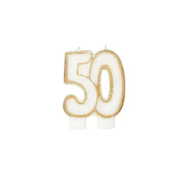 GATODECO Décoration Gâteau|Bougie Anniversaire 50 ans Gatodéco
