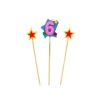 GATODECO Décoration Gâteau|Bougie Chiffre 6 avec 2 bougies étoiles Gatodéco