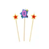 GATODECO Décoration Gâteau|Bougie Chiffre 0 avec 2 bougies étoiles Gatodéco