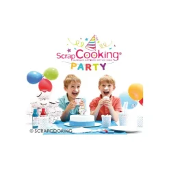 SCRAPCOOKING Décoration Gâteau|Bougie Chiffre 4 Blanche à Etoiles Multicolores