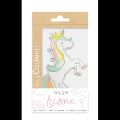 SCRAPCOOKING Décoration Gâteau|Bougie Licorne XXL
