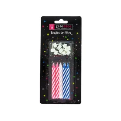 GATODECO Décoration Gâteau|Bougies Assorties (x6) Gatodéco