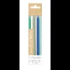 SCRAPCOOKING Décoration Gâteau|Bougies Longues Bleu et Argent 12 cm (x12)