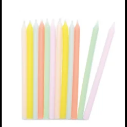 SCRAPCOOKING Décoration Gâteau|Bougies Longues Pastel 12 cm (x12)