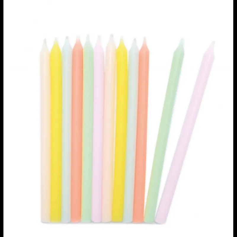 SCRAPCOOKING Décoration Gâteau|Bougies Longues Pastel 12 cm (x12)