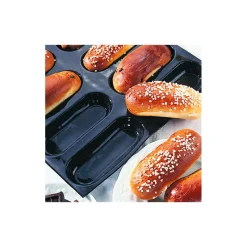 FLEXIPAN Moule Silicone|Brioches longues (ovales) - Moule silicone