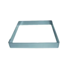 MALLARD FERRIERE Cercle À Patisserie|Cadre à Entremets Inox 12 x 12 cm x H 3,5 cm Mallard