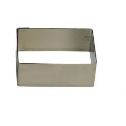GOBEL Cercle À Patisserie|Cadre à Mousse Inox Rectangle 24 x 12 cm x H 4,5 cm
